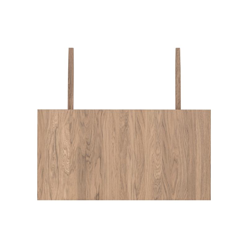EKLIDEN tilläggsskiva 50x95 vitoljad ek rak kant